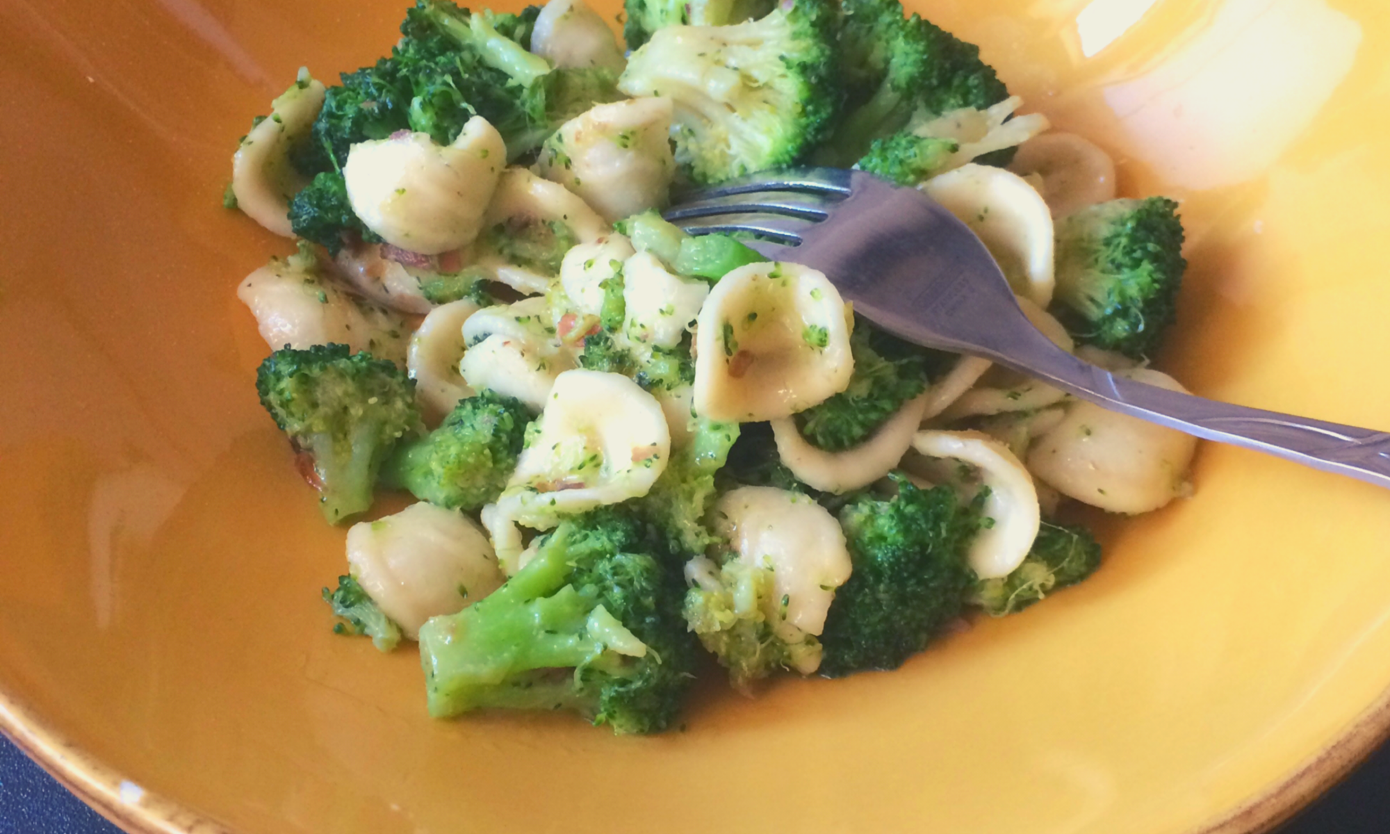 little ear pasta with broccoli